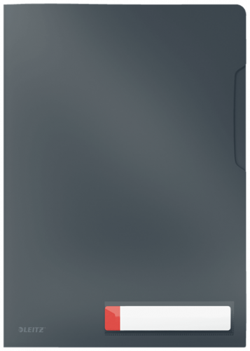 LEITZ - DOSSIER ANGULO RECTO COSY PP RECICLABLE SEMI OPACO A4 GRIS PACK de 3 (Ref.47080089)