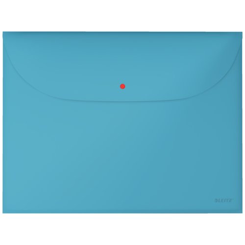 LEITZ - DOSSIER SOBRE COSY PP OPACO BROCHE A4 con DOS BOLSILLOS AZUL (Ref.47090061)