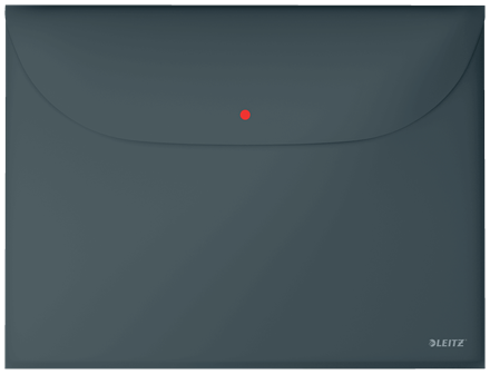 LEITZ - DOSSIER SOBRE COSY PP OPACO BROCHE A4 con DOS BOLSILLOS GRIS (Ref.47090089)