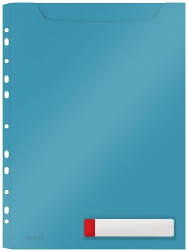 LEITZ - FUNDA MULTITALADRO COSY GRAN CAPACIDAD PP OPACO A4 11 TAL.AZUL PACK de 3 (Ref.46680061)
