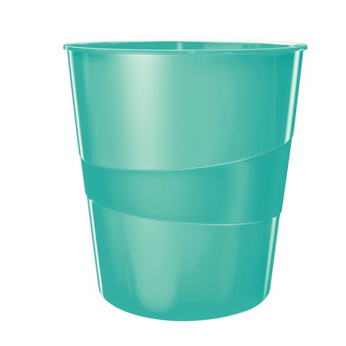 LEITZ - PAPELERA PLASTICO WOW TURQUESA 15L (Ref.52781051)