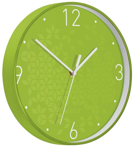 LEITZ - RELOJ PARED WOW ANALOGICO 29 CM Ø VERDE (Ref.90150054)