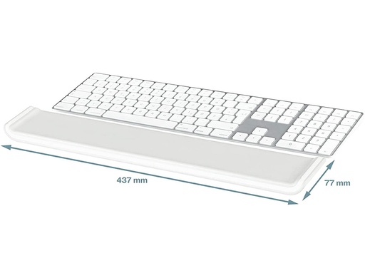 LEITZ - REPOSAMUÑECAS ERGO COSY PARA TECLADO AJUSTABLE COLOR GRIS (Ref.65240085)