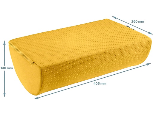 LEITZ - REPOSAPIES DE ESCRITORIO ACTIVE ERGO COSY COLOR AMARILLO 260X140X405 MM (Ref.53710019)
