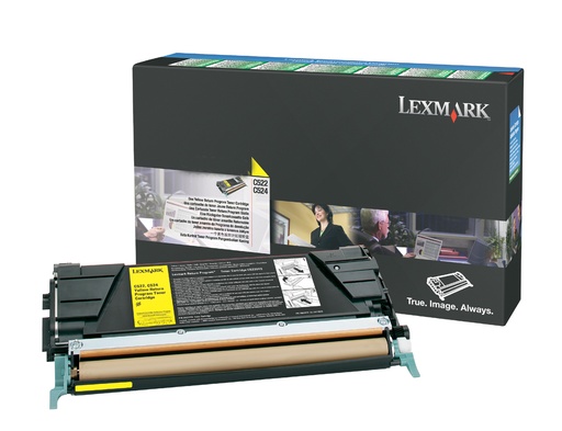 LEXMARK - C522, C524, C53x Yellow Return Program Corporate Cartridge (Ref.C522A3YG)