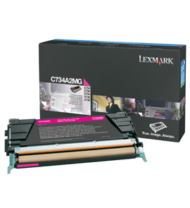 LEXMARK - C73x, X73x Cartucho de toner magenta (6K) (Ref.C734A2MG)