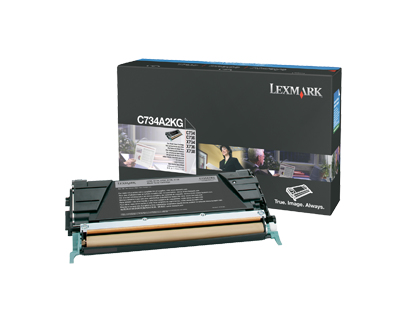 LEXMARK - C73x, X73x Cartucho de toner negro (8K) (Ref.C734A2KG)