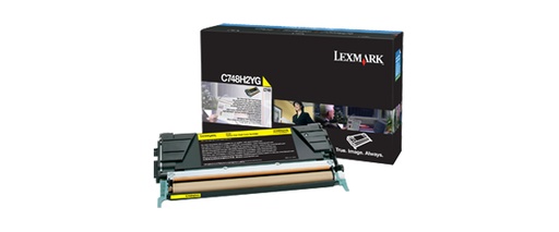 LEXMARK - C748 Cartucho de toner amarillo Alto Rendimiento (Ref.C748H2YG)