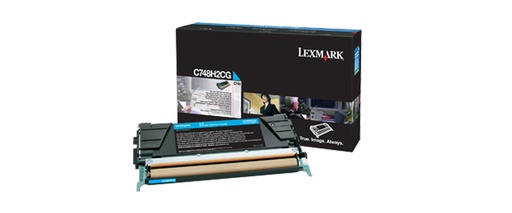 LEXMARK - C748 Cartucho de toner cian Alto Rendimiento (Ref.C748H2CG)