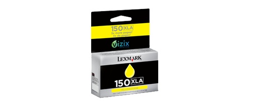 LEXMARK - Cartucho de tinta amarilla Alto Rendimiento 150XLA (Ref.14N1650)