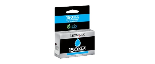 LEXMARK - Cartucho de tinta cian Alto Rendimiento 150XLA (Ref.14N1642)