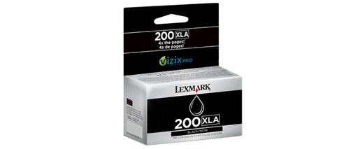 LEXMARK - Cartucho de tinta negro Alto Rendimiento 200XLA (Ref.14L0197)