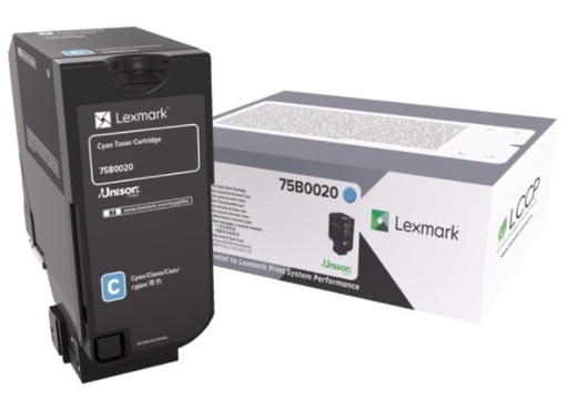 LEXMARK - CS/CX 727, CS728 Cartucho de toner cian (Ref.75B0020)
