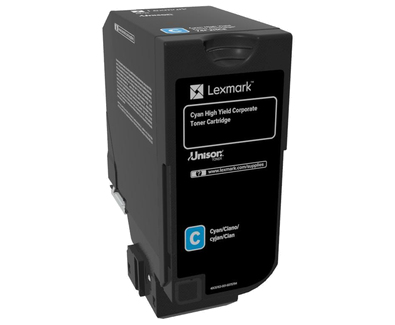 LEXMARK - CS725 Cartucho cian alto rendimiento Corporativo (12 000 paginas) (Ref.74C2HCE)