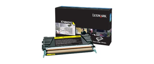 LEXMARK - X748 Cartucho de toner amarillo Alto Rendimiento (Ref.X748H2YG)