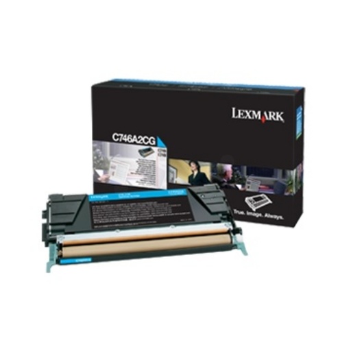 LEXMARK - TONER LASER CIAN 7.000 PAGINAS CORPORATIVO C/746DN/746DTN/746N/748DE/748DTE/748E (Ref.C746A3CG)