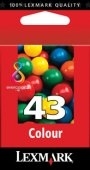 LEXMARK - Z1520, Multifuncion X4850/6570/9350/9570 Cartucho Color nº43 (Ref.018Y0143E)