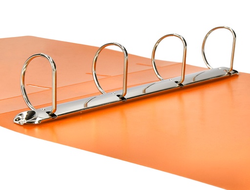 LIDERPAPEL - CARPETA 4 ANILLAS MIXTAS 40 MM POLIPROPILENO DIN A4 NARANJA FLUOR OPACO (Ref.CH43)
