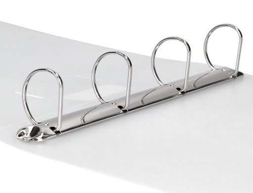 LIDERPAPEL - CARPETA 4 ANILLAS MIXTAS 40 MM POLIPROPILENO DIN A4 TRANSPARENTE (Ref.CH38)