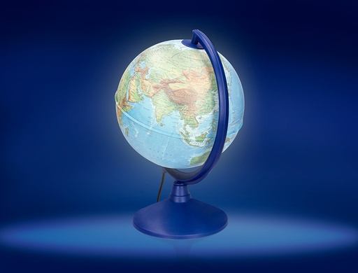 LIDERPAPEL - GLOBO TERRAQUEO CON LUZ FISICO Y POLITICO DIAMETRO 20 CM (Ref.GL03)