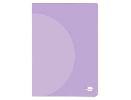 LIDERPAPEL - LIBRETA 360 TAPA DE PLASTICO A4 48 HOJAS 90G/M2 HORIZONTAL CON DOBLE MARGEN COLORES PASTEL (Ref.LF25)
