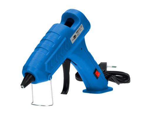 LIDERPAPEL - PISTOLA TERMOFUSIBLE DE 100 W CON GATILLO DISPENSADOR Y 2 BARRAS DE REPUESTO DE 11 MM (Ref.PS02)