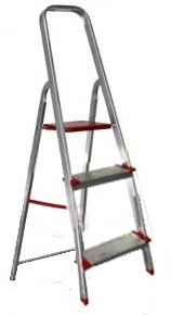 LITAN - ESCALERA OUTAS ALUMINIO 3 PELDAÑOS (Ref.A2000203)