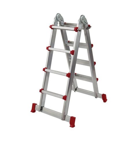 LITAN - ESCALERA OUTAS MULTIPOSICION TELESCOPICA ALUMINIO 3x4 PELDAÑOS (Ref.A10600003)