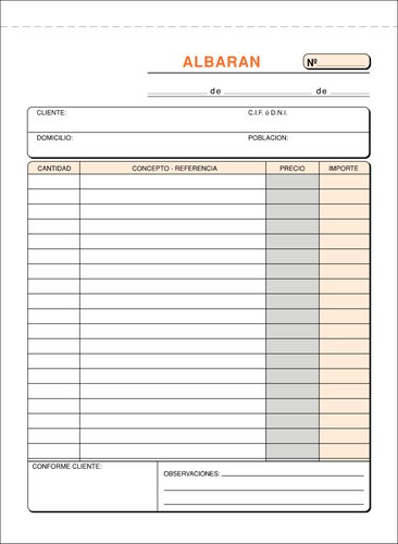 LOAN - TALONARIO ALBARANES 4º NATURAL (54N) (Ref.T-118)