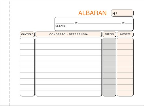 LOAN - TALONARIO ALBARANES 8º APDO TRIPLI (Ref.T-124)
