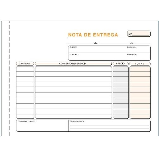 LOAN - TALONARIO ENTREGAS 4º APDO DUPLI (46D) (Ref.T-49)