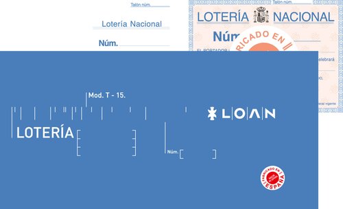 LOAN - TALONARIO LOTERIA DOS TINTAS (Ref.T-15)
