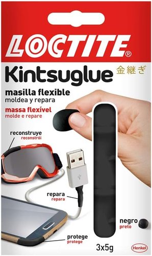 LOCTITE - KINTSUGLUE MASILLA REPARADORA FLEXIBLE 3X5G NEGRO (Ref.2239182)