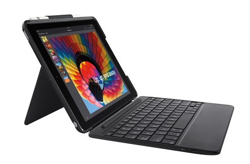LOGITECH - Funda con Teclado Slim Gris para iPad 24.6 cm (9.7) (Ref.920-009041)