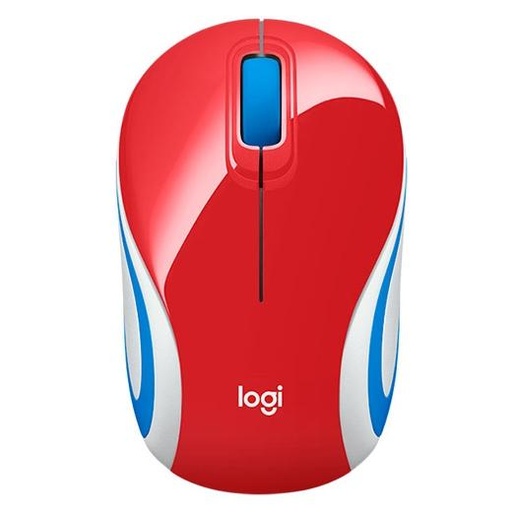 LOGITECH - Ratón Mini M187 Inalámbrico Rojo (Ref.910-002732)