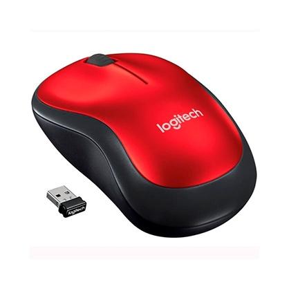 LOGITECH - RATÓN M185 INALÁMBRICO 1000PPP COMPACTO AMBIDIESTROS 3 BOTONES RECEPTOR USB ROJO (Ref.910-002237)
