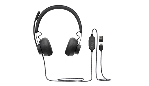 LOGITECH - Zone Wired Teams USB headset (Ref.981-000870)