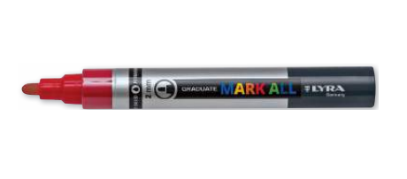 LYRA - ESTUCHE COLORES SURTIDO 12 MARCADORES PERMANENTES MARK ALL 2 MM GROOVE (Ref.L6821120)