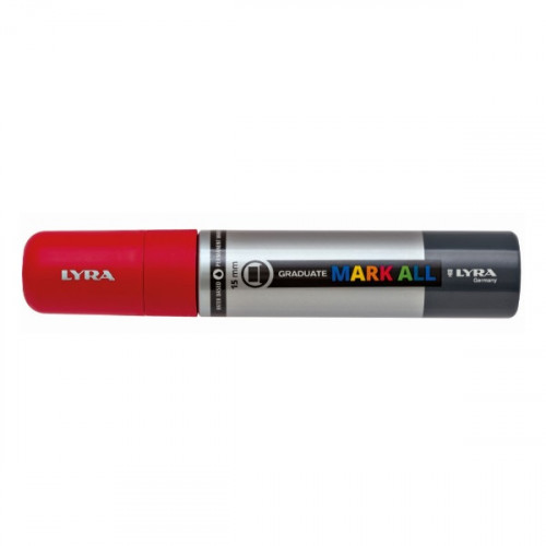 LYRA - MARCADOR PERMANENTE MARK ALL ROJO 15 MM GROOVE (Ref.L6840018)