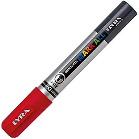 LYRA - MARCADOR PERMANENTE MARK ALL ROJO 2 MM GROOVE (Ref.L6820018)