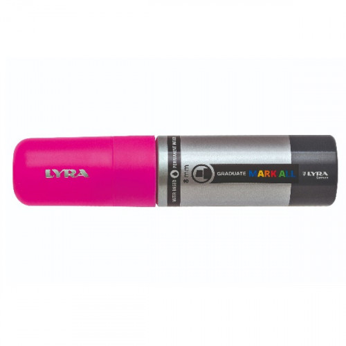 LYRA - MARCADOR PERMANENTE MARK ALL ROSA NEÓN 8 MM GROOVE (Ref.L6830328)