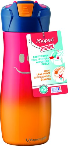 MAPED - BOTELLA CONCEPT KIDS 580 ML. ACERO INOXIDABLE ROSA (Ref.871301)
