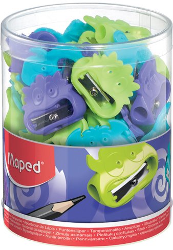 MAPED - Sacapuntas/Afilalapices VIVO FANCY DISEÑO DIVERTIDO MEJOR AGARRE SURTIDOS -EXPOSITOR DE 65U- (Ref.63511)