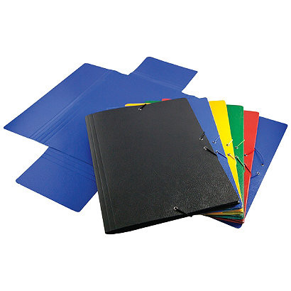 MARIOLA - CARPETA de GOMAS y SOLAPAS CARTON ABG Fº NEGRO (Ref.5285NE)