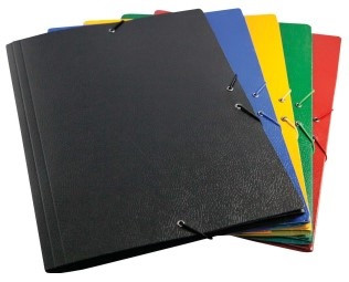 MARIOLA - CARPETA de GOMAS y SOLAPAS CARTON ABG Fº ROJO (Ref.5285RO)