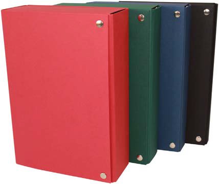 MARIOLA - CARPETA de PROYECTOS CARTON FORRADO GELTEX ARMADA CIERRE BROCHE 5cm ROJO (Ref.205FBRO)