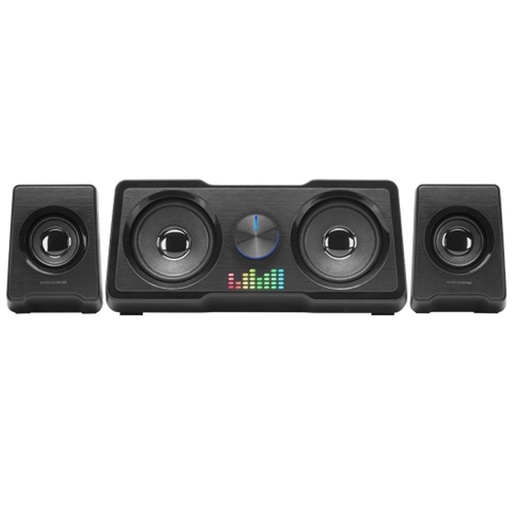 MARS GAMING - Altavoces Compactos Gaming 2.2 RGB Flow Subwoofer + 4 Altavoces Activos Sonido DSP 35W Negro (Ref.MS22)