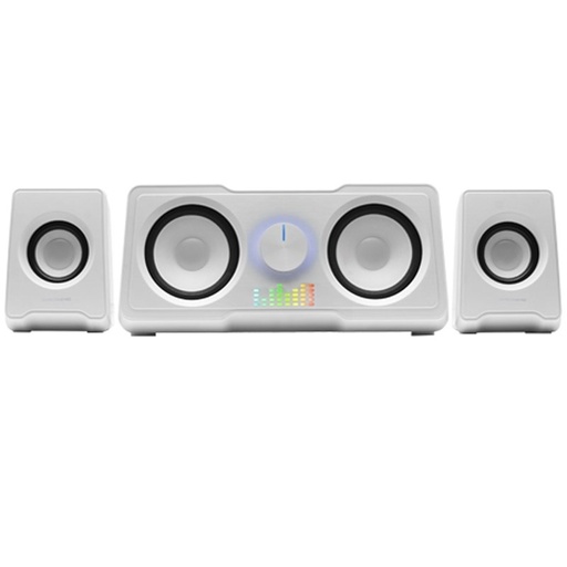 MARS GAMING - Altavoces Compactos Gaming 2.2 RGB Flow Subwoofer + 4 Altavoces Activos Sonido DSP 35W Blanco (Ref.MS22W)