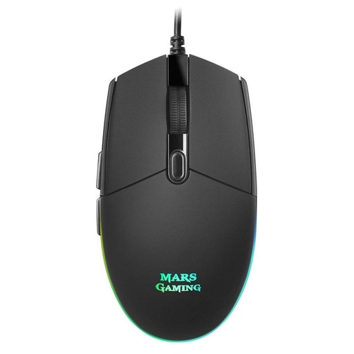 MARS GAMING - OPTICAL MOUSE, 3200 DPI, RGB FLOW, LIGHT, ERGONOMIC, ANTISLIDING (Ref.MMG)