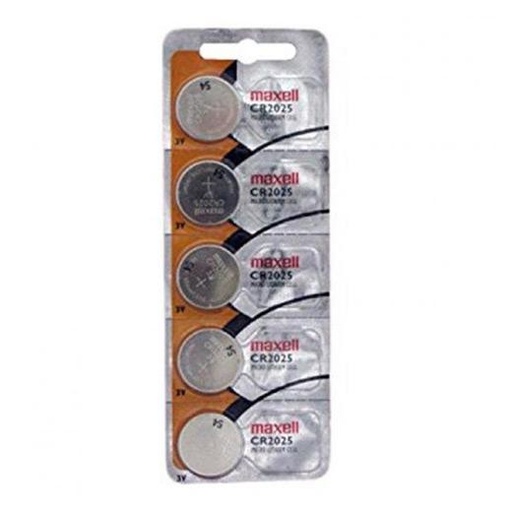 MAXELL - Pila Botón Litio CR2025 3V Blister*5 (Ref.MXBCR20255)